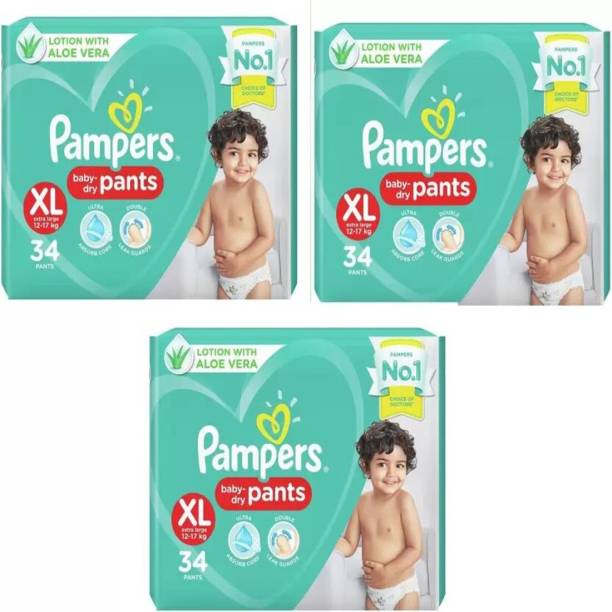 Pampers Diaper Pants Lotion Grap With Aloe Vera (Pack o...