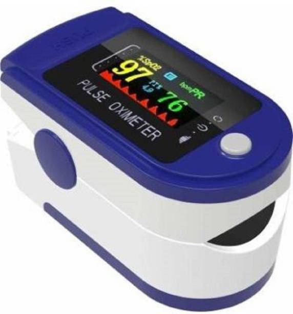 COVID CONTROL IMPEX FINGERTIP PULSE OXIMETER SP- 01 with OLED Colored Digital Display Sp-01 Blood Oxygen Monitor, Arterial Saturation Monitor With Pulse Rate Monitor , Heart Rate Monitor Medical Health Monitoring Device with Automatic Shutdown for Measuring Human Hemoglobin Saturation Oximeter (Blue) Pulse Oximeter