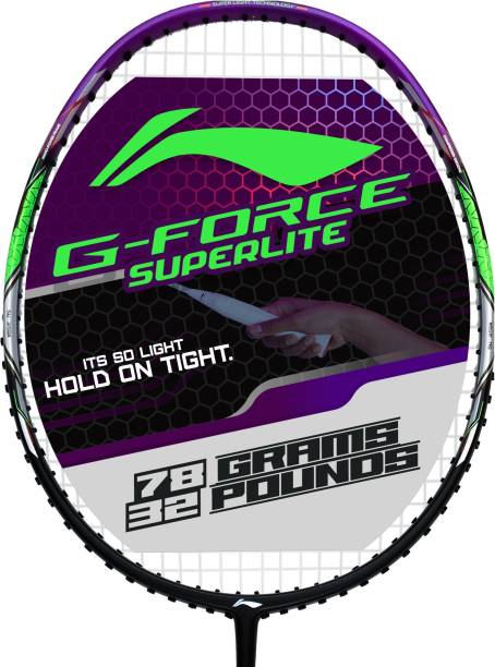 LI-NING G-Force 3800 Superlite Black, Purple Strung Badminton Racquet