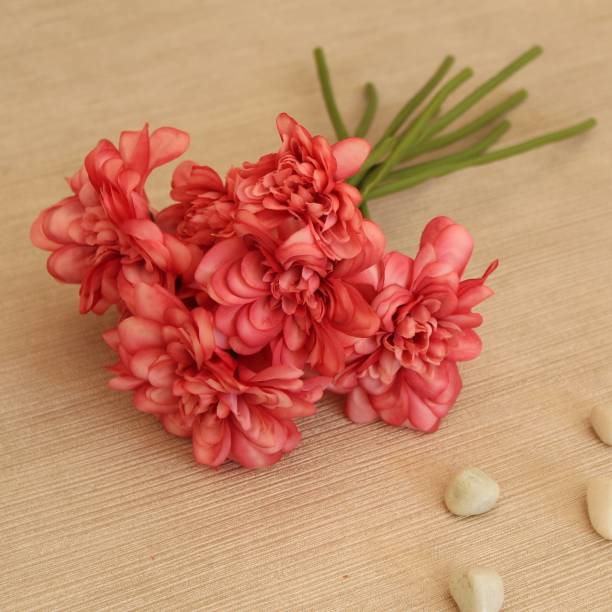 TIED RIBBONS Artificial Flower Bunch for Vase Pot Home Decor Living Room Party Decorations Red Wild Flower Artificial Flower