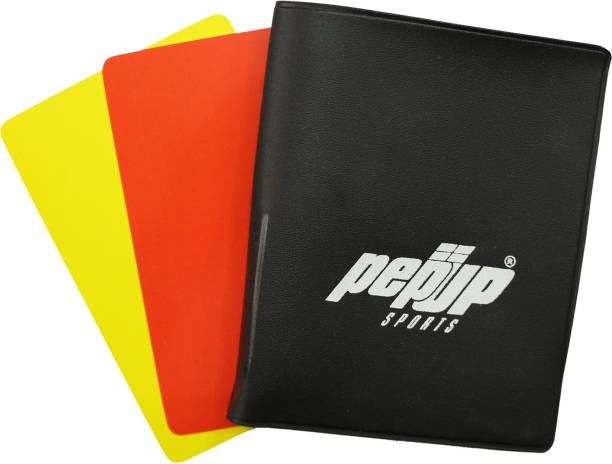 PEPUP Referee Wallet/Scorebook Set, Yellow ,Red PVC Cards Football Foul Card