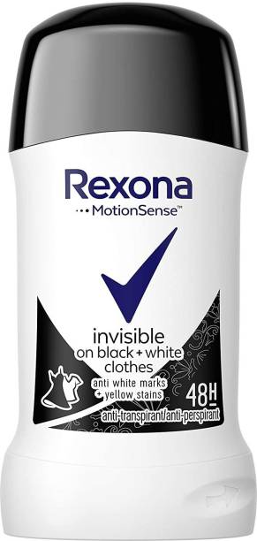 Rexona INVISIBLE ON BLACK + WHITE CLOTHES ANTI-PERSPIRANT DEODORANT STICK Deodorant Stick  -  For Men & Women
