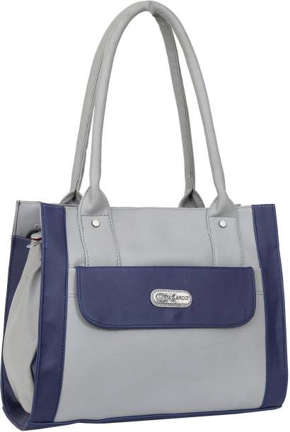Women Grey, Blue Shoulder Bag - Regular Size Price in India