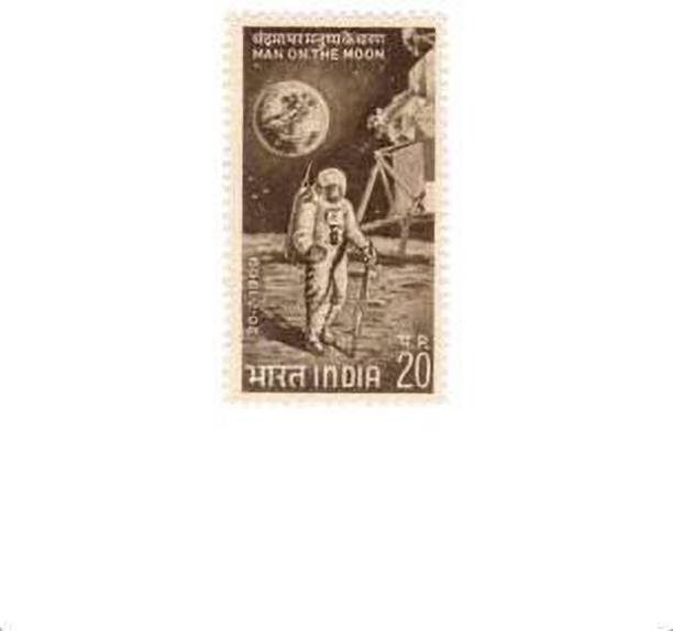 Phila Hub 1969-First Man on the Moon (Astronaut walking beside Space Module on Moon) POSTAGESTAMP MNH CONDITION Stamps