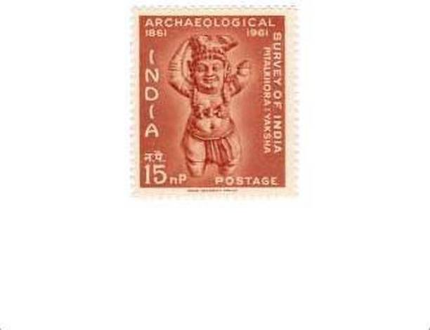 Phila Hub 1961-Centenary of Archaelogical Survey of India-(Pitalkhora Yaksha) POSTAGE STAMP MNH CONDITION Stamps
