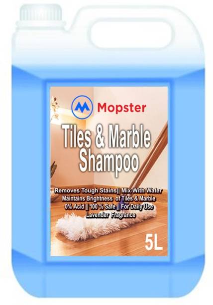 Mopster Marble & Tile Shampoo Original-5 L/Floor Cleaner/Thick Liquid / 0% Hcl Acid/Safe On All Type Floor/Eco Friendly/No Harmful Chemicals Lavender
