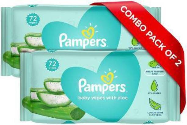 Pampers Baby Wipes with Aloe 144 Count