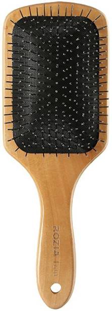 ROZIA Pro Hair Comb Brush Paddle Detangler Brush with Metal Bristles
