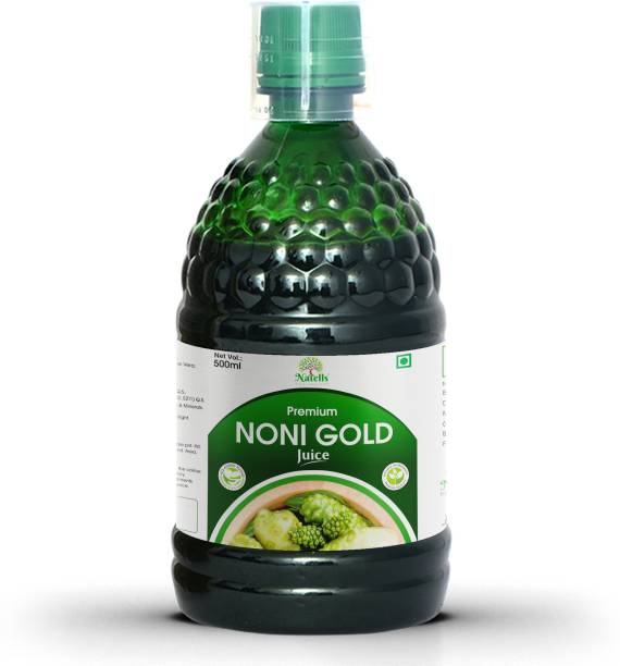 Natells Healthcare Noni Gold Juice 500 ml | Includes Garcinia and Ashwagandha for Nutrient Absorption | Made from South Indian Noni | No Added Sugar