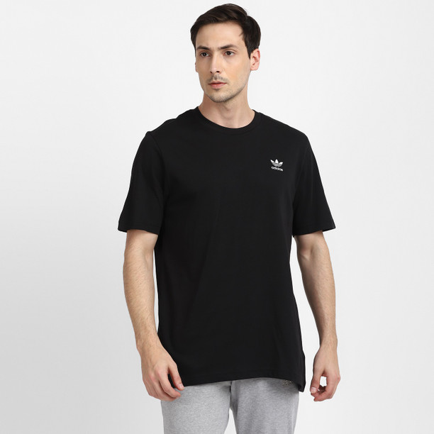adidas LOUNGEWEAR Adicolor Essentials Trefoil Tee - Black | GN3416 | adidas  US