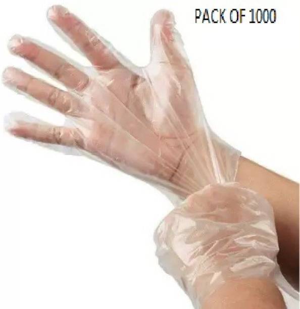 RRHR SALES 1000 Pcs Disposable Clear Plastic Gloves Disposable Polyethylene Work Gloves Industrial Clear Vinyl Gloves for Cooking, Cleaning, Food Handling Plastic Disposable Gloves, Disposable Latex Free Plastic Food Prep Glove - One Size Fits Most | Food Handling BPA Free Comfort Flex Clear Polyethylene Gloves Wet and Dry Disposable Gloves Polyisoprene Examination Gloves (Pack of 1000) Polyisoprene Examination Gloves