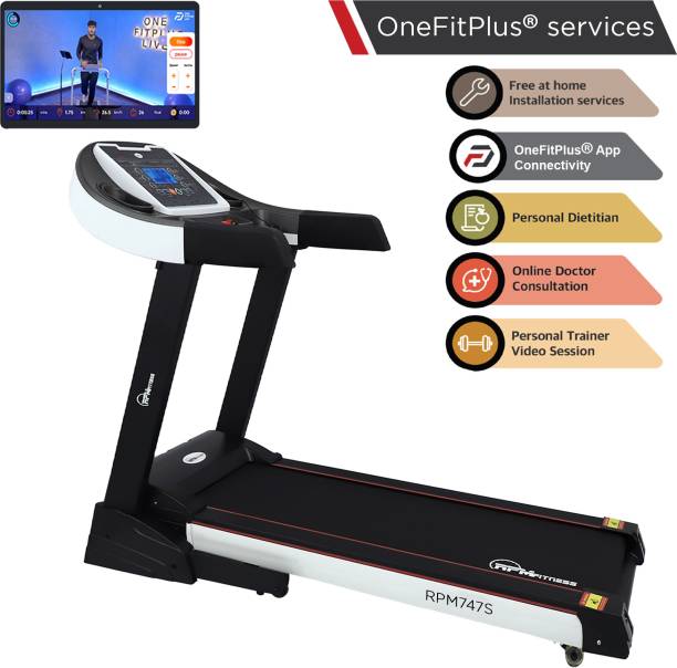 RPM Fitness RPM747S 3.5 HP Peak Power with Free Installation and Auto-Lubrication Treadmill