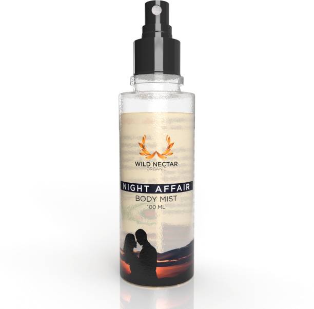 Wild Nectar Organic NIGHT AFFAIR Premium Body Mist Spray (Paraben & Cruelty Free)) Body Mist  -  For Men & Women