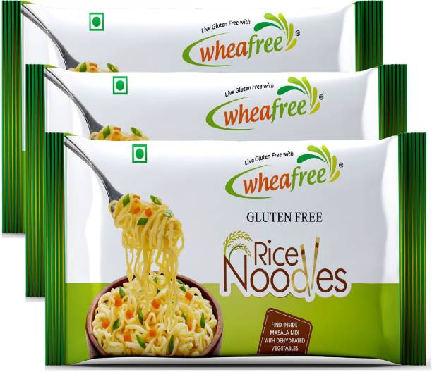 wheafree Rice Noodles - Gluten Free - Pack of 3 (200g each) Instant Noodles Vegetarian