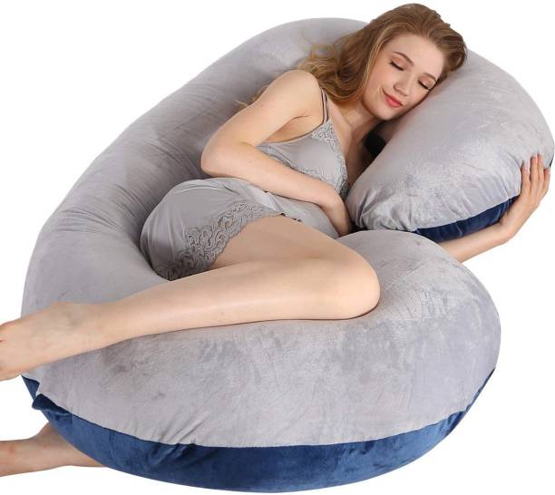 Hiputee Pregnancy Pillow Polyester Fibre Solid Pregnancy Pillow Pack of 1
