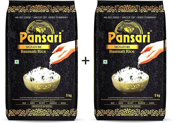 Pansari Signature Basmati Rice, 2-Years Aged Long Grain Rice 10 kg Basmati Rice