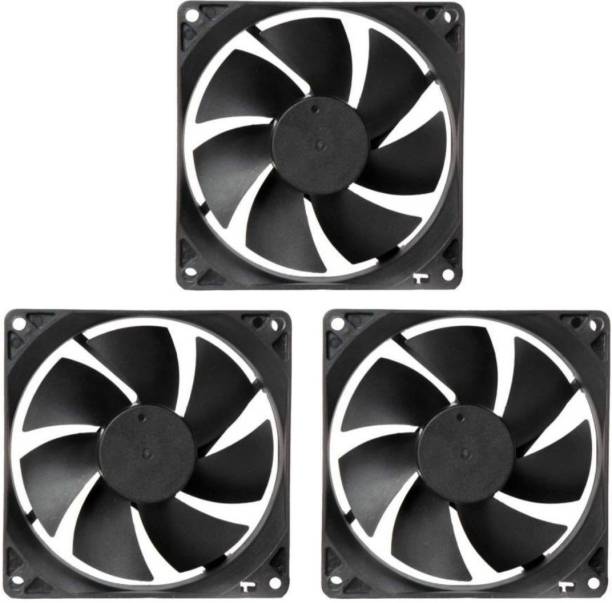 CyberSupreme Pack of 3 DC 12V Cooling Fan for DIY Incubator Cabinet & PC Case 3 inch Cooling Fan for PC Case CPU Cooler