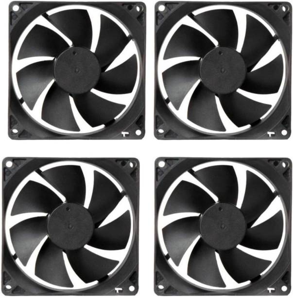 CyberSupreme Pack of 4 DC 12V Cooling Fan for DIY Incubator Cabinet & PC Case 3 inch Cooling Fan for PC Case CPU Cooler