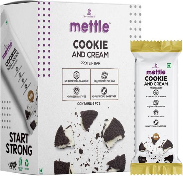 mettle Cookies and Cream Protein Bar 60g Protein Bars
