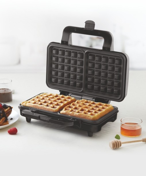 10-Slice Belgian Waffle Maker Machine with Removeable Drip Tray Stainless Steel Waffle Iron Double-Sided Constant Temperature Heating Temperature And Time Control,220V 