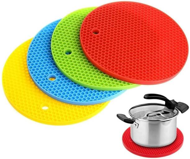 VR Multipurpose Silicone Hot Mat and Trivets for Kitchen, Dining, Heat Resistant mat finish Trivet