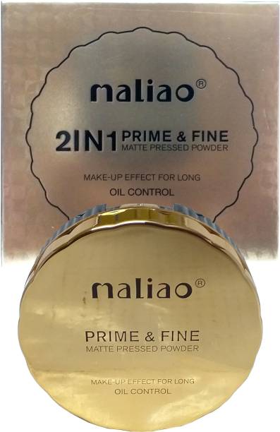 maliao Prime and Fine Makeup Effect For Long Lasting Oil Control 2 In 1  Compact