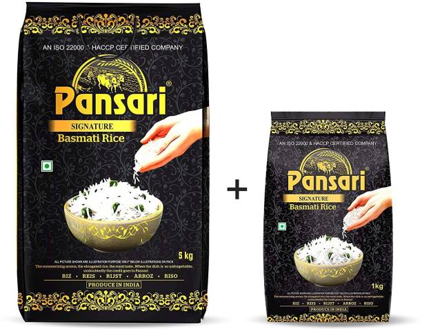 Pansari Signature Basmati Rice, 2-Years Aged Long Grain Rice 6 kg Basmati Rice