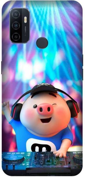 Yoprint Back Cover for A33 Pig,Play Music,Entrtainmant Printed