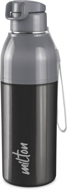MILTON Steel Convey 600 Insulated Inner Steel Water Bottle, 520 ml, Black 520 ml Bottle
