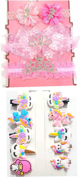RosaStella Glitter Bow Hairband Shiny Bow Knot Teeth Plastic Hairband for Kids Girl Headbands for Kids Teens Toddlers Children's Hair Accessories Head Band