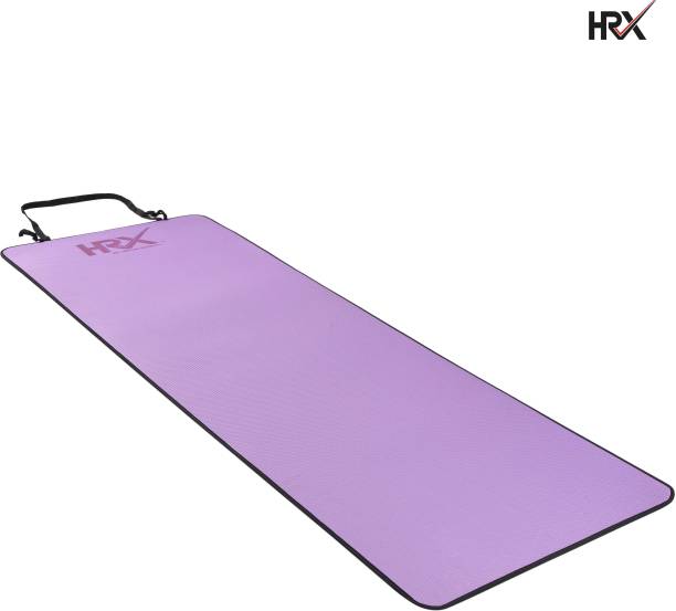 HRX Anti Skid Pure EVA with Strap Dual Tone Purple, Black 6 mm Yoga Mat
