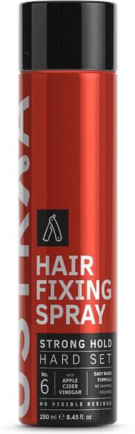 USTRAA Hair Fixing Spray - Strong Hold 250ml - For Bold look with Extreme Hold Hair Spray Price in India