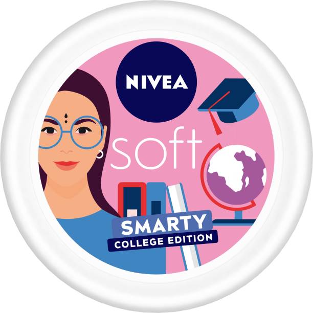 NIVEA Soft Moisturizer for Face, Hand & Body, Non Sticky Cream, Smarty College Edition,