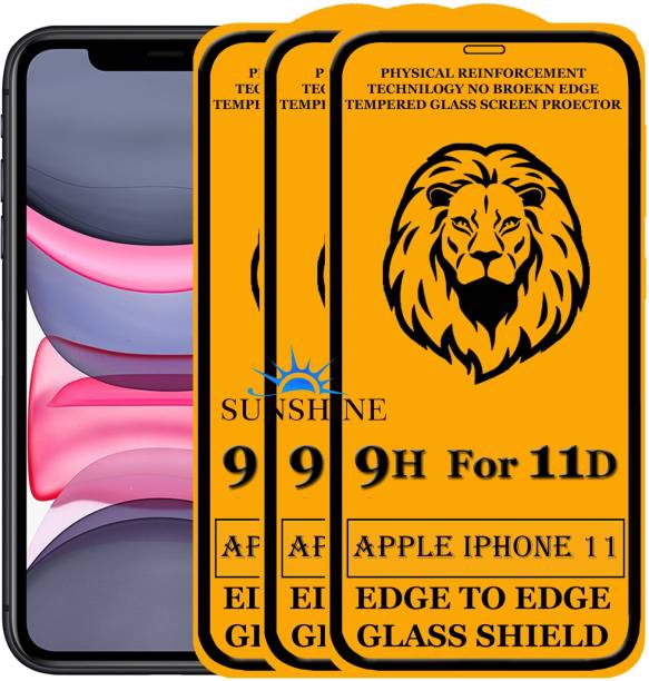 SUNSHINE Edge To Edge Tempered Glass for Apple iPhone XR, Apple iPhone 11