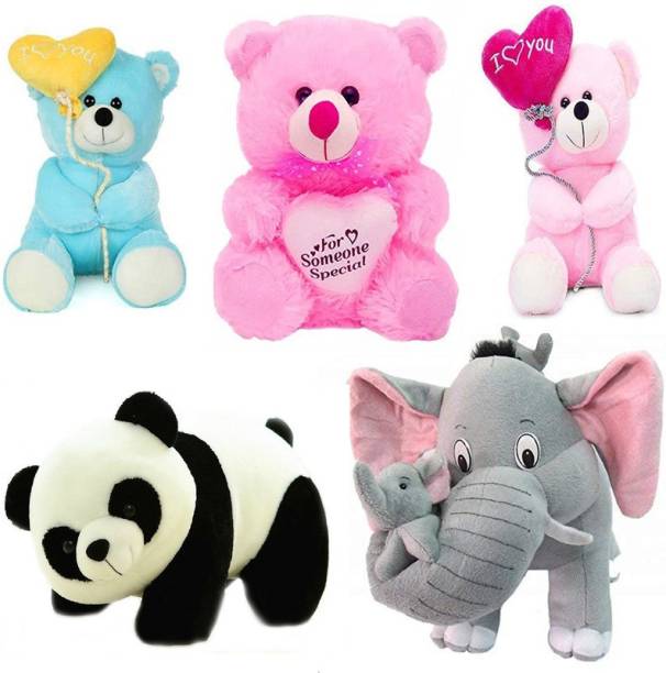 Miss & Chief by Flipkart Premium Quality Super Soft And Cute Soft Toys For Kids (Soft Toy Combo) M&C018  - 24 cm