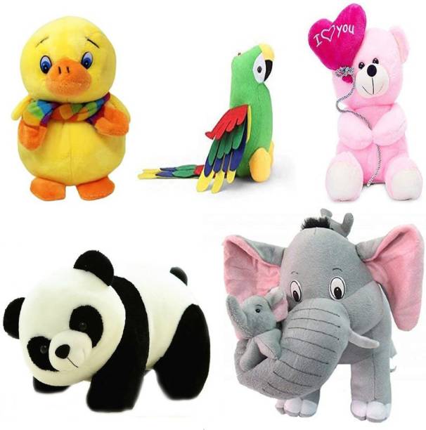 Miss & Chief by Flipkart Premium Quality Super Soft And Cute Soft Toys For Kids (Soft Toy Combo) M&C019  - 24 cm