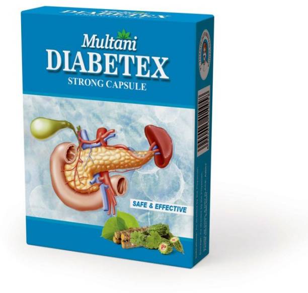 Multani Diabetex Strong Capsule | Effective In Carbohydrate Metabolism | Made Up From Jamun, Giloy, Amla & Other Ayurvedic Products | Ayurvedic Sugar Management Medicine