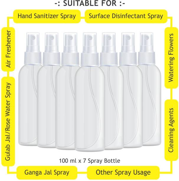 Austro Labs 100ML*7 SPRAY BOTTLE (EMPTY) (PACK OF 7) 100 ml Spray Bottle