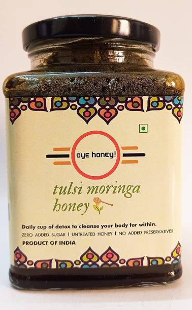 Oye Tulsi Moringa Honey 500 Grams Glass Jar (Pack of 1)