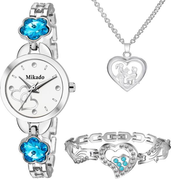 Watch with bracelet set flipkart clearance