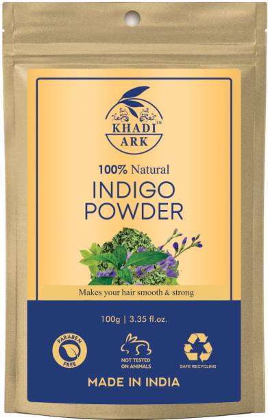 Khadi Ark Herbal Indigo Powder For Grey to Black Hair Color