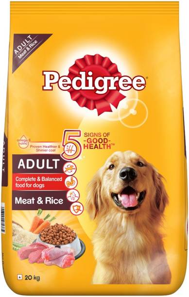 PEDIGREE Meat, Rice 20 kg Dry Adult Dog Food