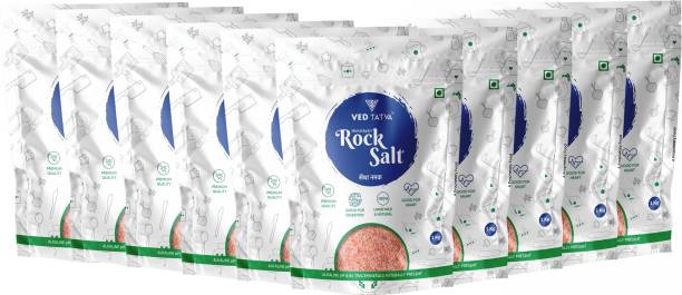 VED TATVA Himalayan rock salt (Sendha Namak) 1 kg (pack of 10) Rock Salt