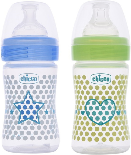 Chicco Bianco 3 in 1 Baby Feeding bottle & SPURGO Spazzola per pulizia Nylon setole 