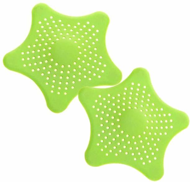 IVAR Silicone Star Shaped Sink Filter Bathroom Hair Catcher, Drain Strainers Cover Trap Basin Hair Wash Basin Hair Wash Basin