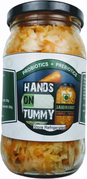 Hands on Tummy Sauerkraut - Cabbage + Carrot Cabbage, Carrot Pickle