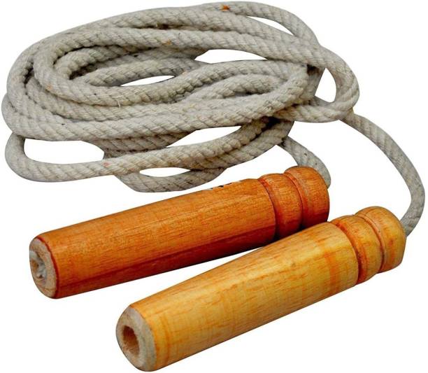 citi times Skipping Rope | Wooden handle | Unisex | Exercise & Fitness | Freestyle Skipping Rope