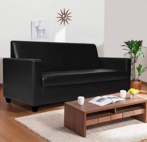 RM HOME Leatherette 3 Seater  Sofa