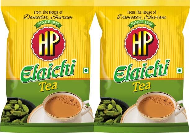 Damodar Shivram and Company HP Elaichi Tea, 250 Grams (Pack of 2) Cardamom Tea Pouch