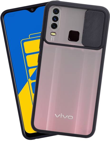 VAKIBO Back Cover for Vivo Y15, Vivo Y17, Vivo Y12, Vivo U10, Sliding Shutter Case